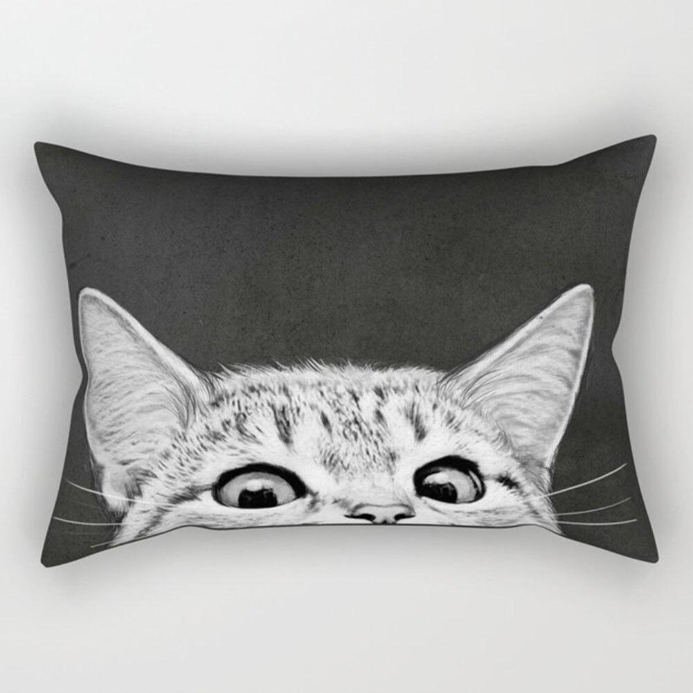 KTX-328531 Super Soft Printed Cushion Cover, Brushed Cloth and Imitation Linen, 30x50cm Pillowcase