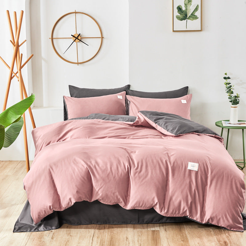 KTX-329555 Bedding Set with Duvet Cover, Flat Sheet, and Pillowcases in Multiple Sizes