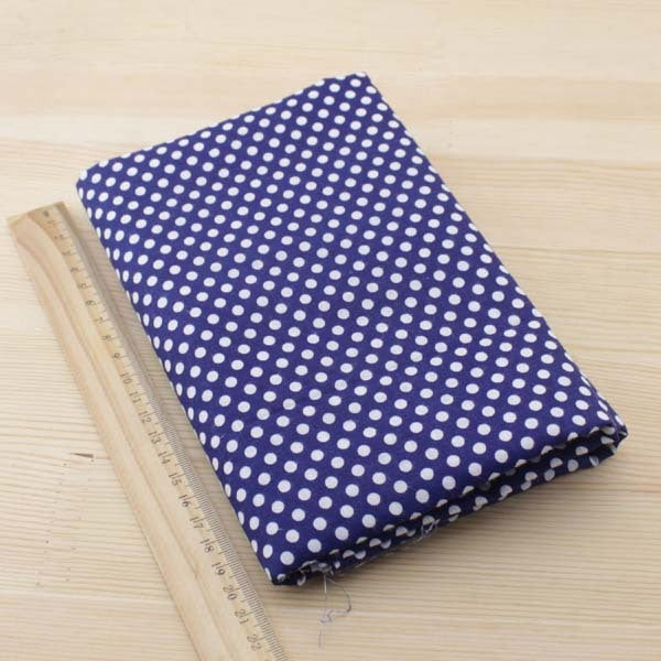 KTX-329683 Navy Blue 100% Cotton Fabric - Versatile Lightweight Material for Clothing and DIY Projects