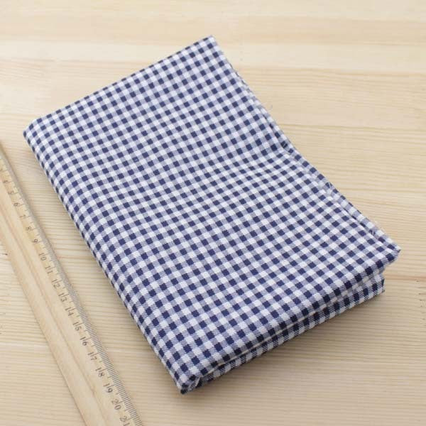 KTX-329683 Navy Blue 100% Cotton Fabric - Versatile Lightweight Material for Clothing and DIY Projects