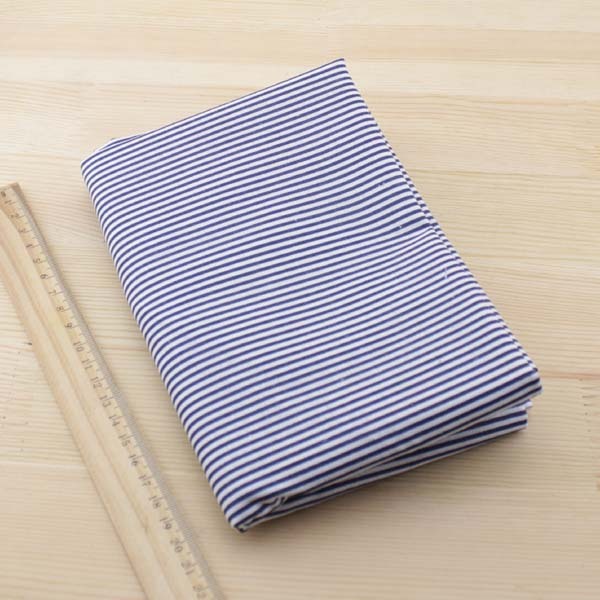 KTX-329683 Navy Blue 100% Cotton Fabric - Versatile Lightweight Material for Clothing and DIY Projects