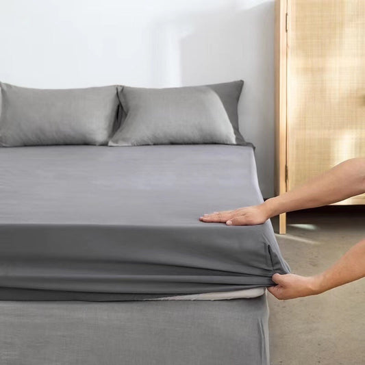 KTX-330771 Pure Cotton Plant Pattern Bedspread Protection Pad - Quilted Mattress Cover