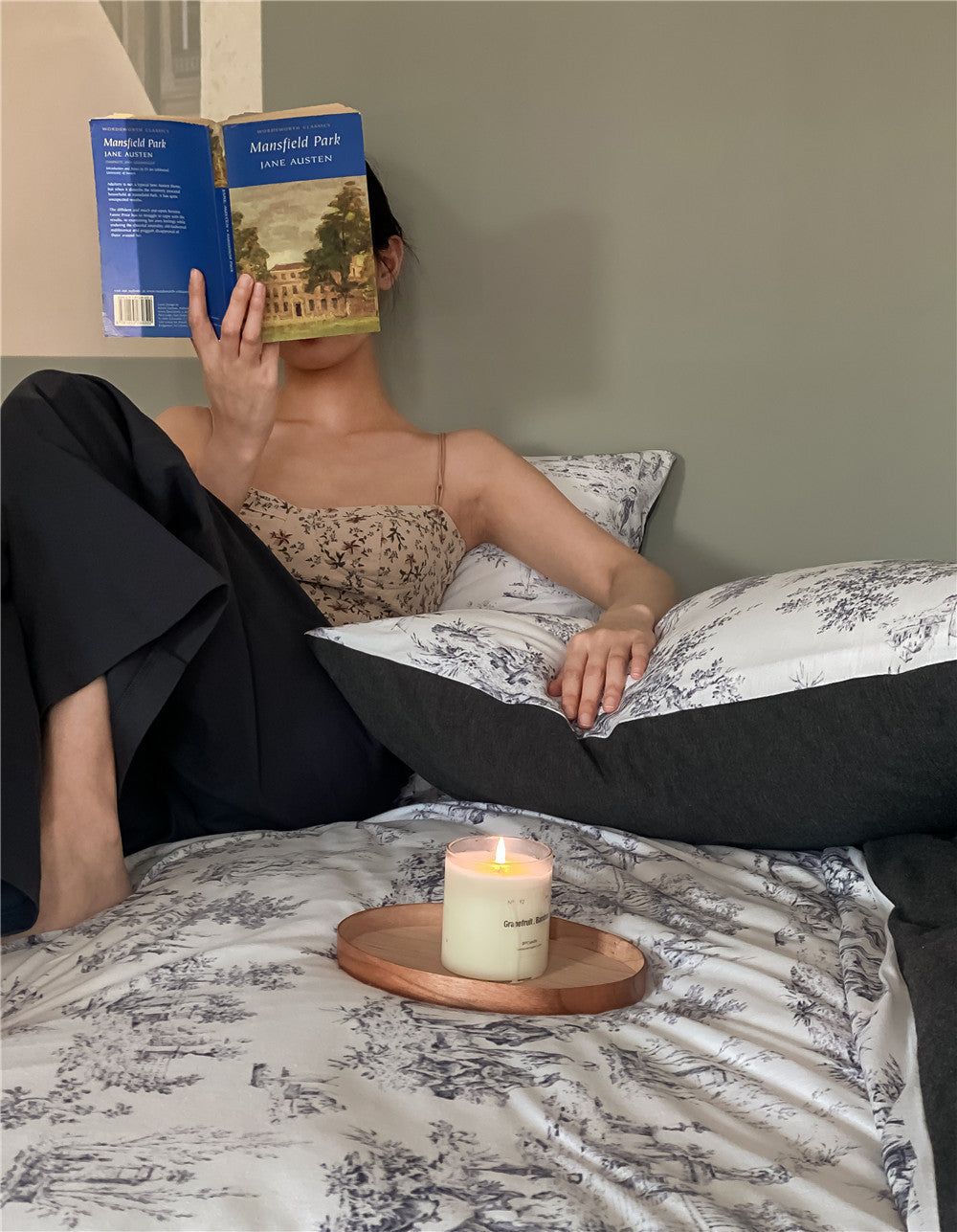 KTX-331091 Pure Cotton Knitting Printed Linen Sheet Quilt Cover Set for 1.2m to 2.0m Beds