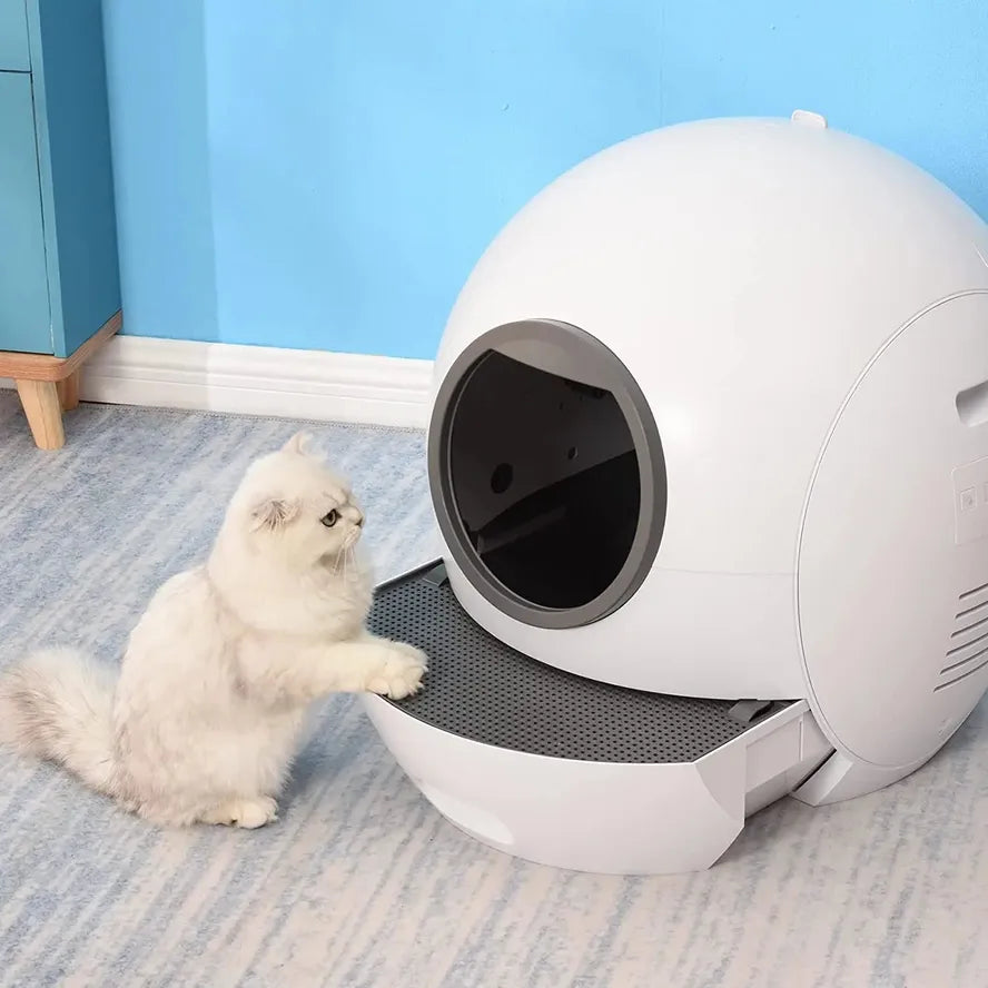 KTX-331539 Intelligent Wifi-Enabled Cat Litter Box with Automated Cleaning System