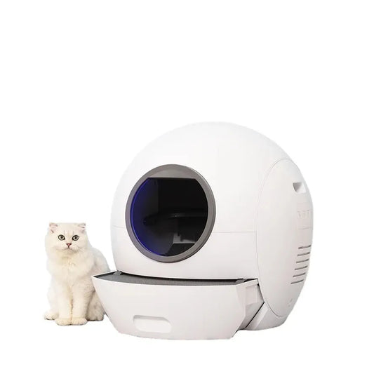 KTX-331539 Intelligent Wifi-Enabled Cat Litter Box with Automated Cleaning System