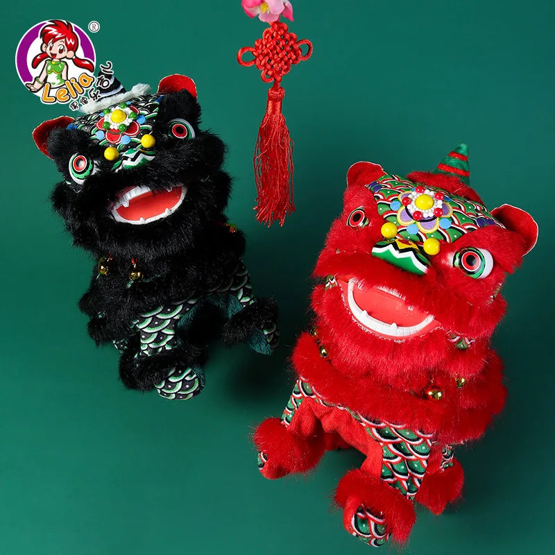 KTX-333331 Electric Walking Dancing Lion Plush Toy for Kids, Interactive Sounds, 11CM-30CM