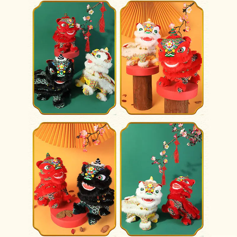 KTX-333331 Electric Walking Dancing Lion Plush Toy for Kids, Interactive Sounds, 11CM-30CM