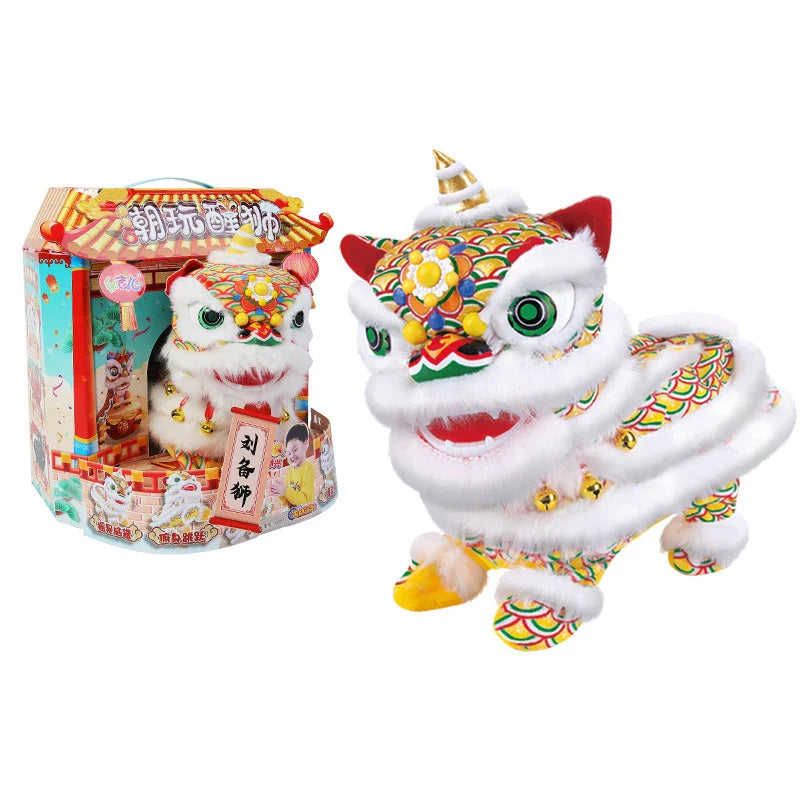 KTX-333331 Electric Walking Dancing Lion Plush Toy for Kids, Interactive Sounds, 11CM-30CM