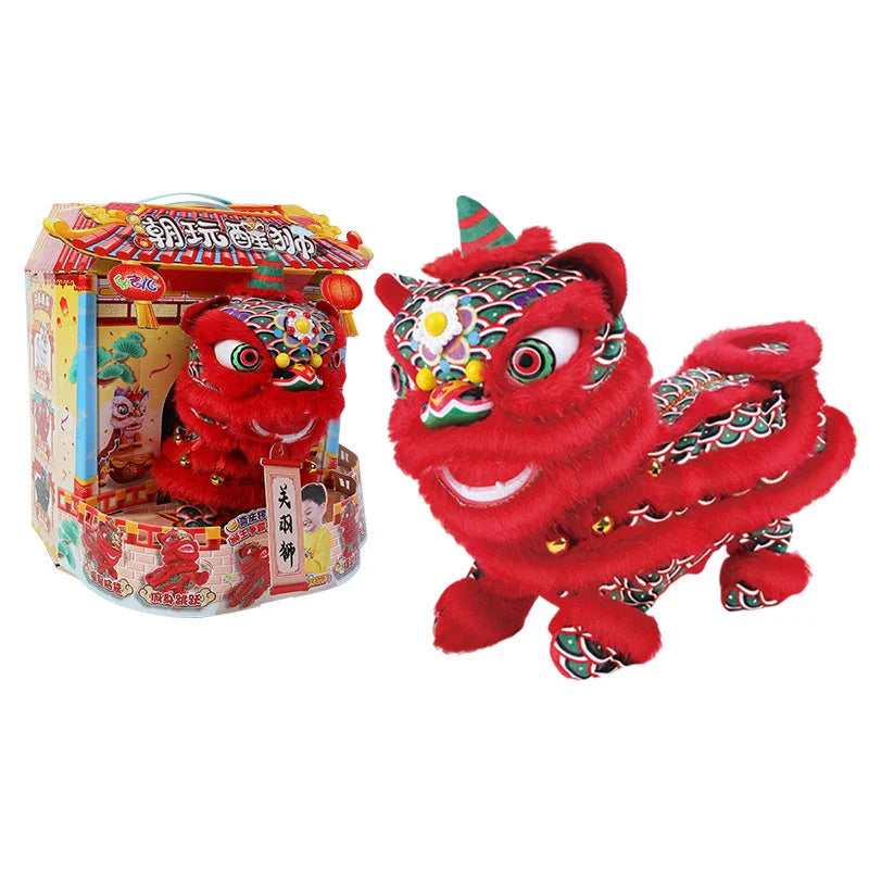 KTX-333331 Electric Walking Dancing Lion Plush Toy for Kids, Interactive Sounds, 11CM-30CM