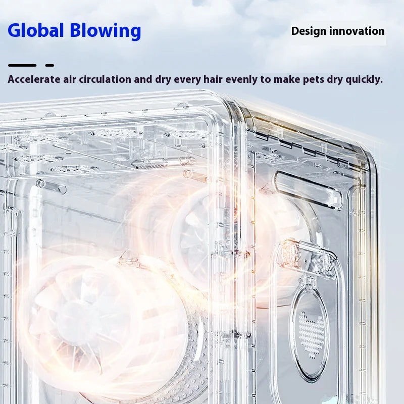 KTX-333523 Automatic Pet Dryer Box with 82L Capacity for Dogs and Cats - Eco-Friendly & Multi-Functional Hair Blowing Machine