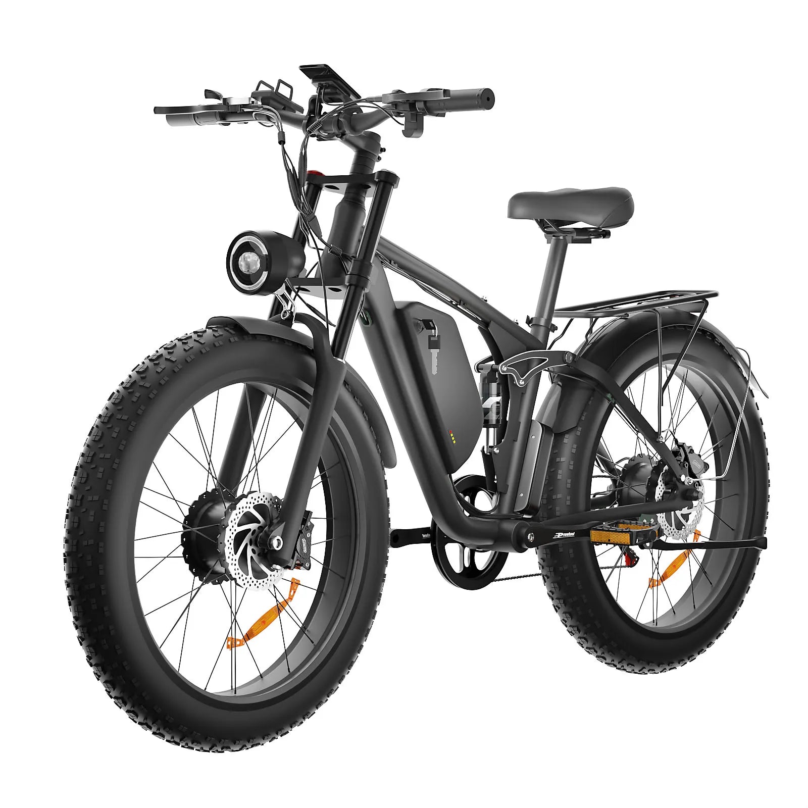 KTX-333779 Electric Hybrid Bike 2000W 48V Dual Motor Long Range 7-Speed Aluminium Alloy with Hydraulic Disc Brakes