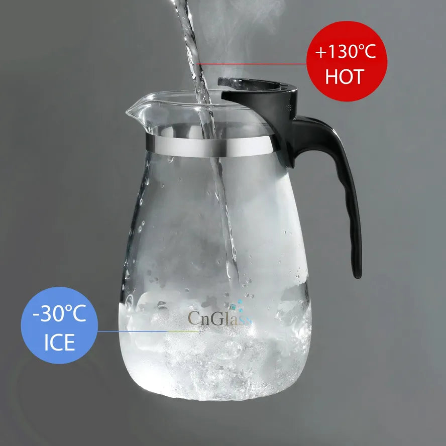 KTX-333843 Borosilicate Glass Brew Pot with Press for Coffee and Tea, Stovetop Safe, 30.5oz Capacity