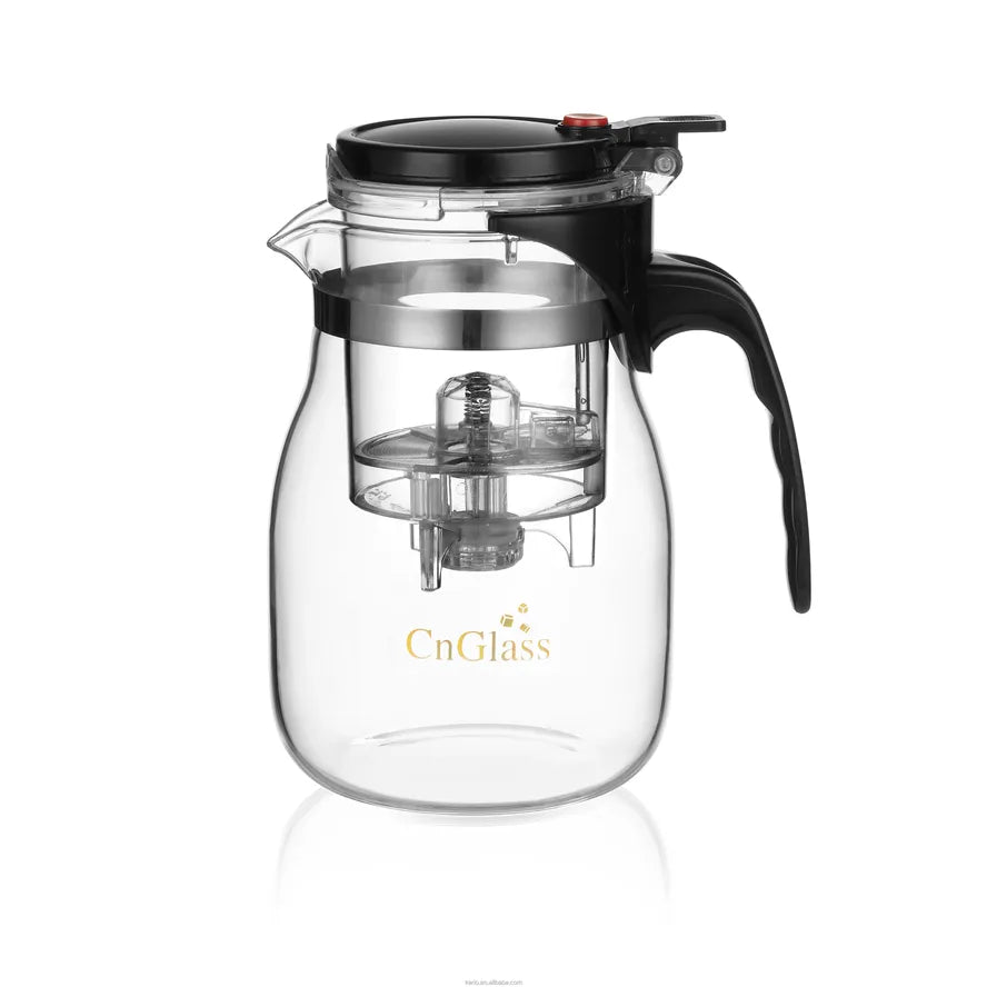 KTX-333843 Borosilicate Glass Brew Pot with Press for Coffee and Tea, Stovetop Safe, 30.5oz Capacity
