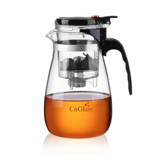 KTX-333843 Borosilicate Glass Brew Pot with Press for Coffee and Tea, Stovetop Safe, 30.5oz Capacity