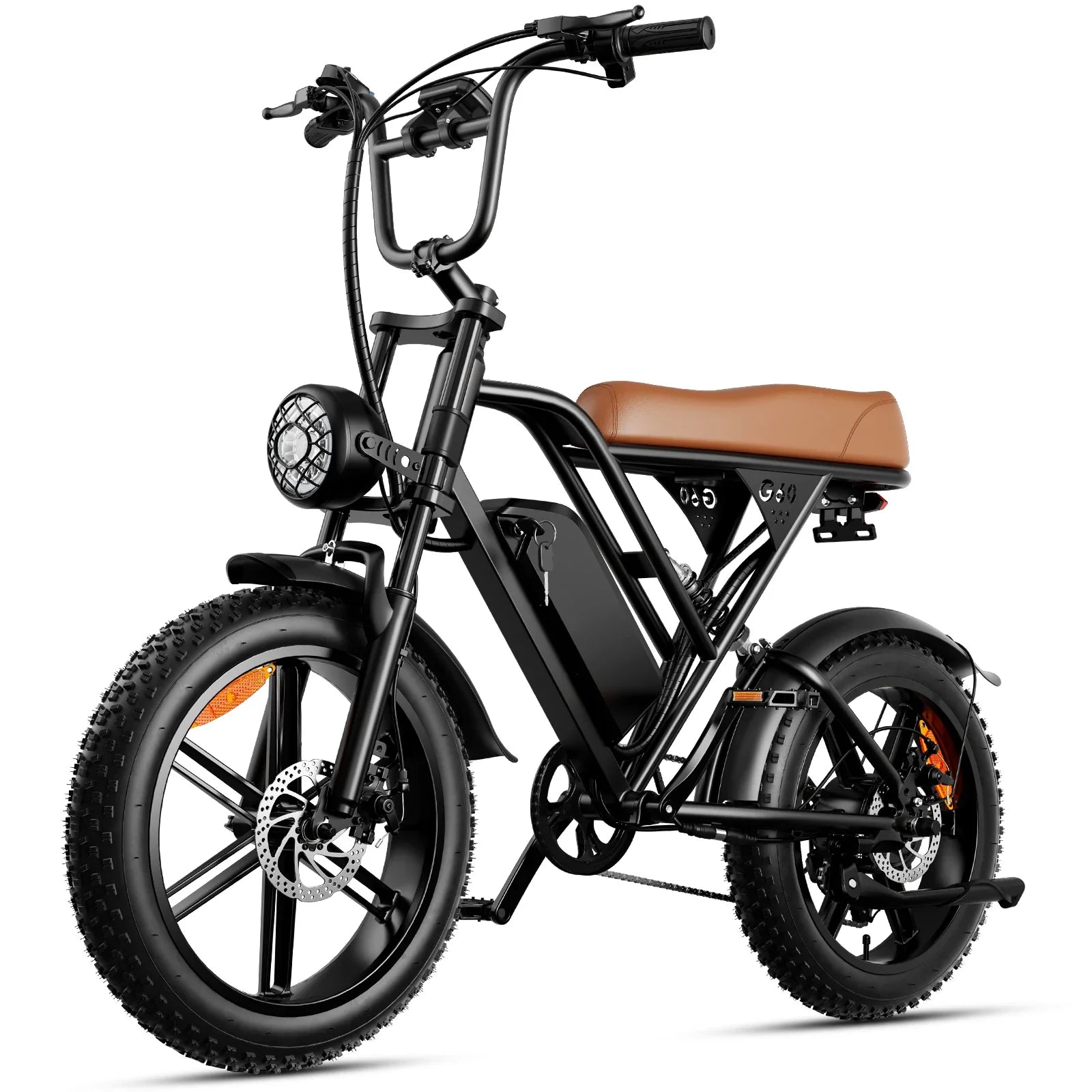 KTX-334163 Electric Bicycle with 25AH Lithium Battery, 48V, 7-Speed, Lightweight Aluminum Frame, 20" Wheels, Hydraulic Disc Brakes, Front Hub Motor
