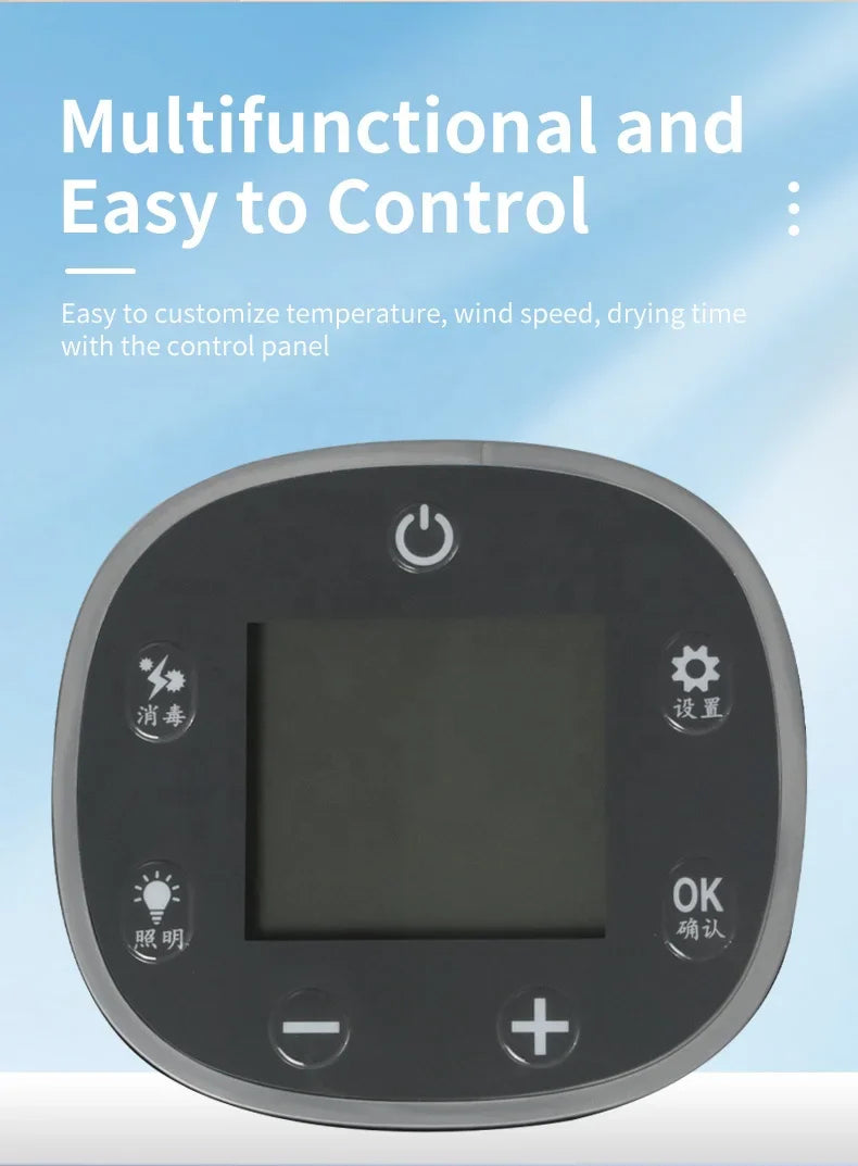 KTX-334483 55L Quiet Pet Hair Dryer Cabin with Smart Timer, Temperature Control & Overheat Protection for Dogs and Cats