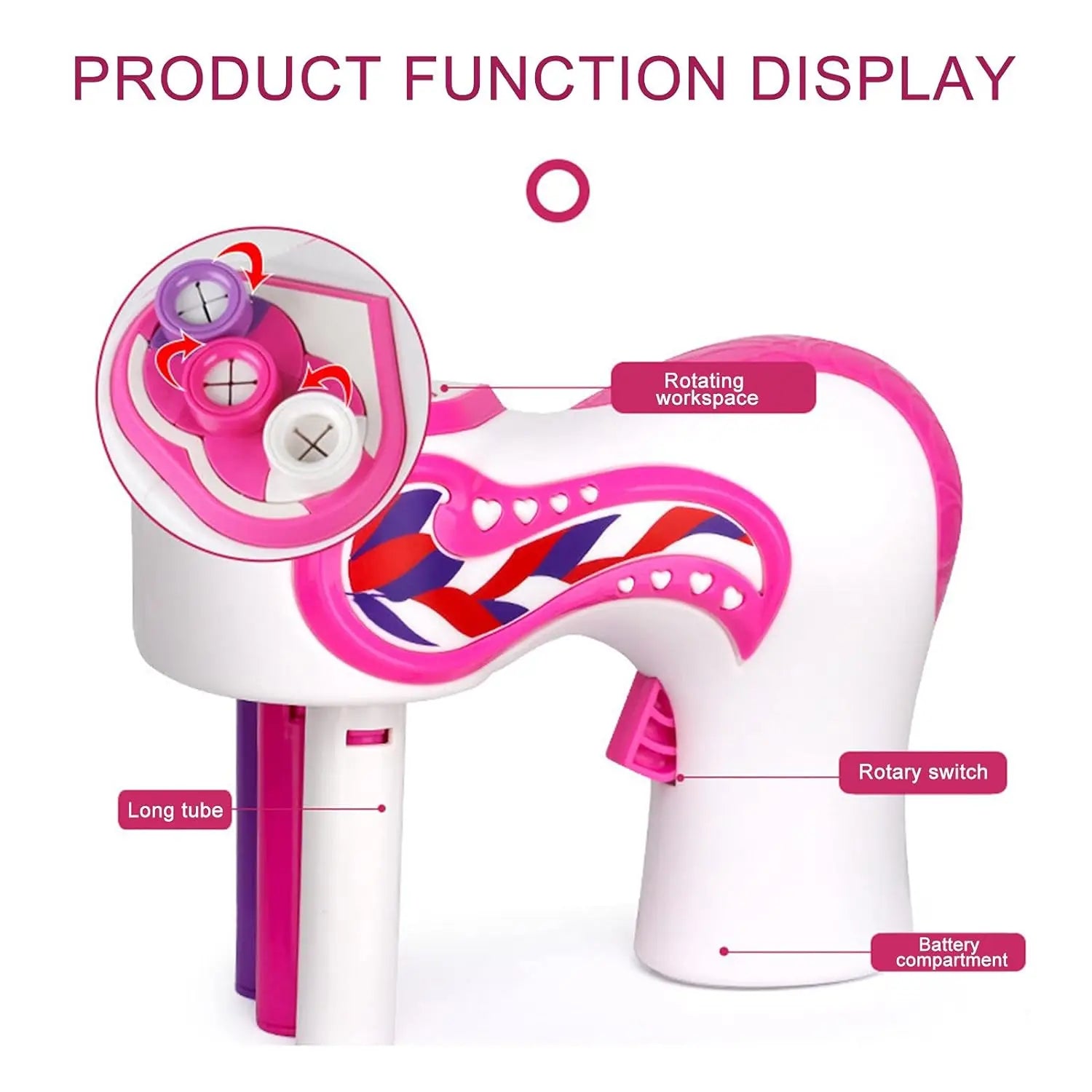 KTX-335059 Automatic Hair Braider Machine for Kids - DIY Hair Styling Salon Toy for Ages 4-14