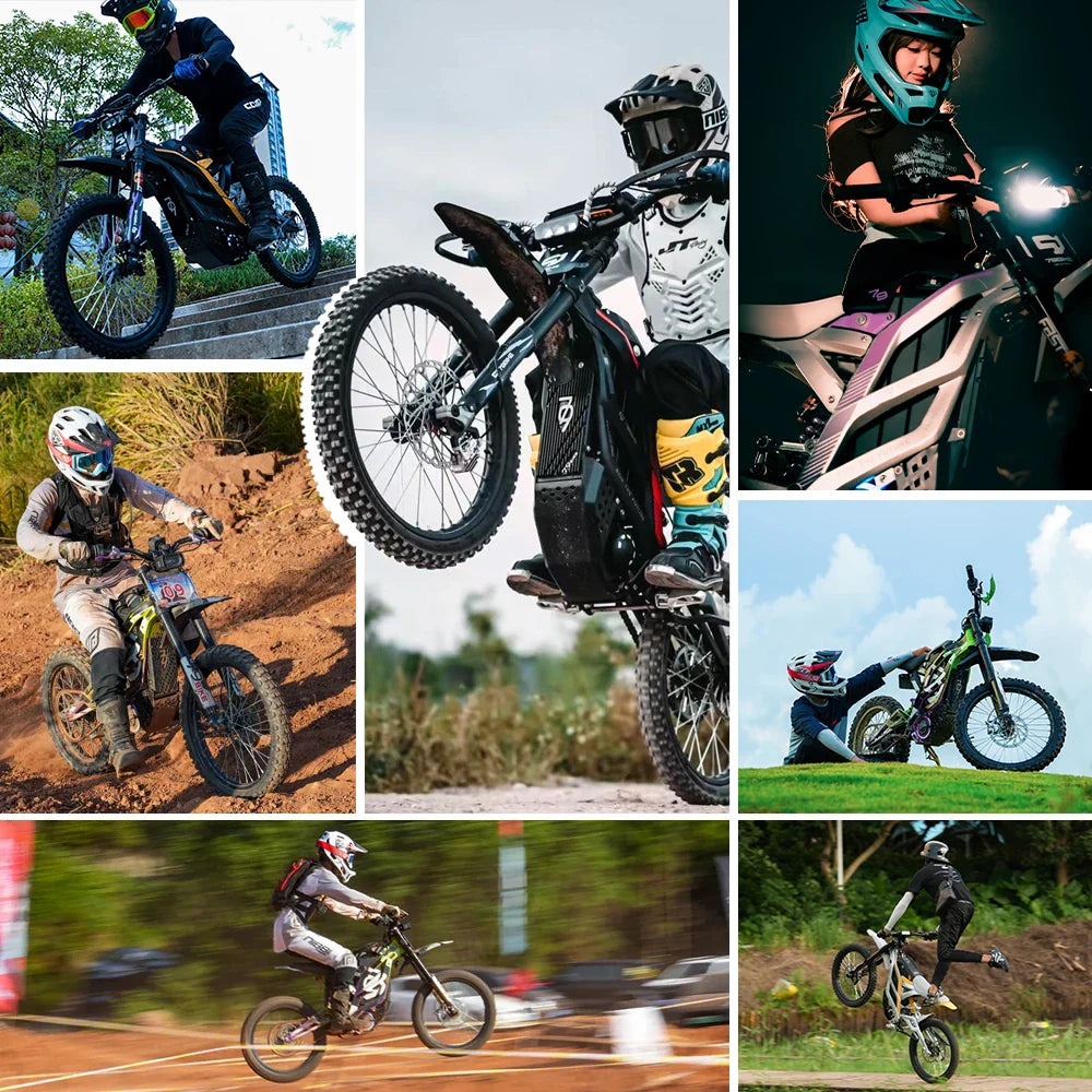 KTX-336083 Falcon Pro Electric Dirt Bike 72V 10kW Peak Power Mid Motor Off-Road Motorcycle