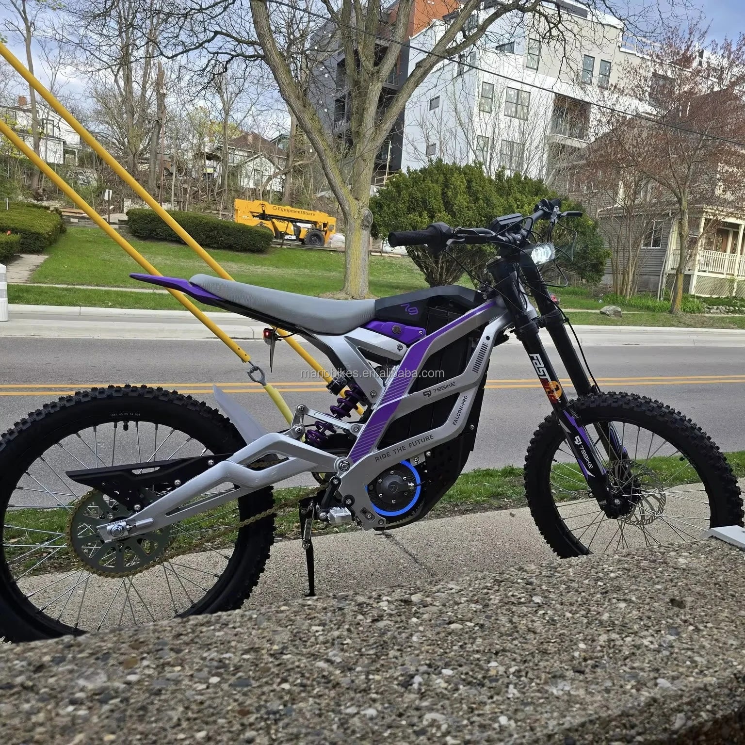 KTX-336083 Falcon Pro Electric Dirt Bike 72V 10kW Peak Power Mid Motor Off-Road Motorcycle