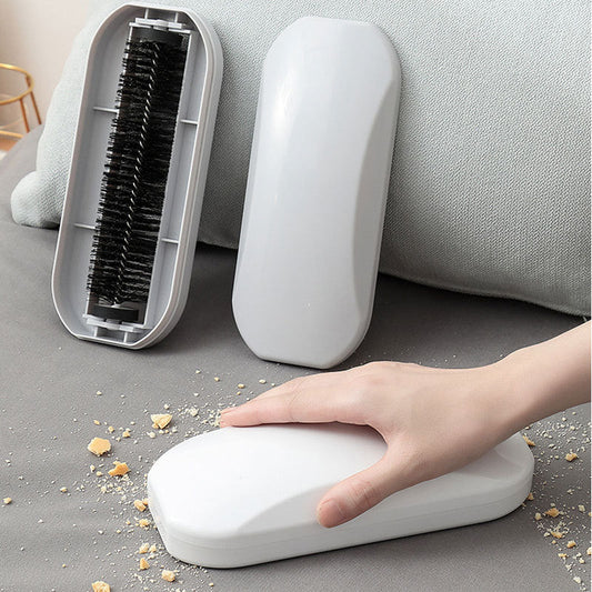 KTX-337363 Manual Roller Hair Removal Brush for Furniture and Clothing - Modern Design in White and Gray
