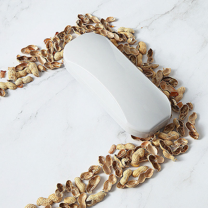 KTX-337363 Manual Roller Hair Removal Brush for Furniture and Clothing - Modern Design in White and Gray