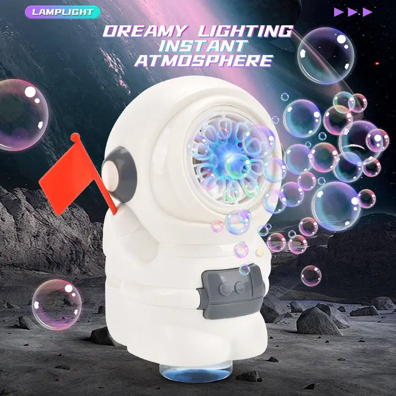 KTX-338515 Astronaut Bubble Machine with 10 Holes for Kids - Summer Outdoor Fun