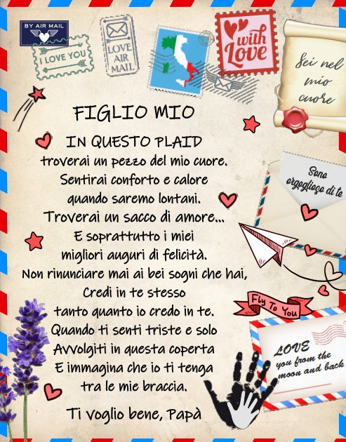 KTX-338515 Cartoon Envelope Letter Design Flannel Blanket - Cozy Coral Fleece for Autumn & Winter, Multiple Sizes Available