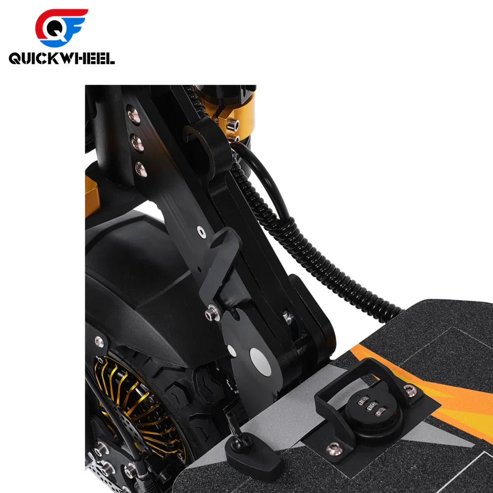 KTX-338707 Dual Motor Electric Scooter 60V 40Ah, 120Km Range, 6000W, 11 Inch Fat Tires, Folding Design