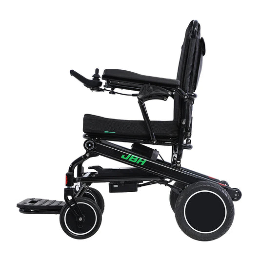 KTX-338707 Lightweight Electric Wheelchair with Remote Folding, 20km Driving Range, 120kg Load Capacity