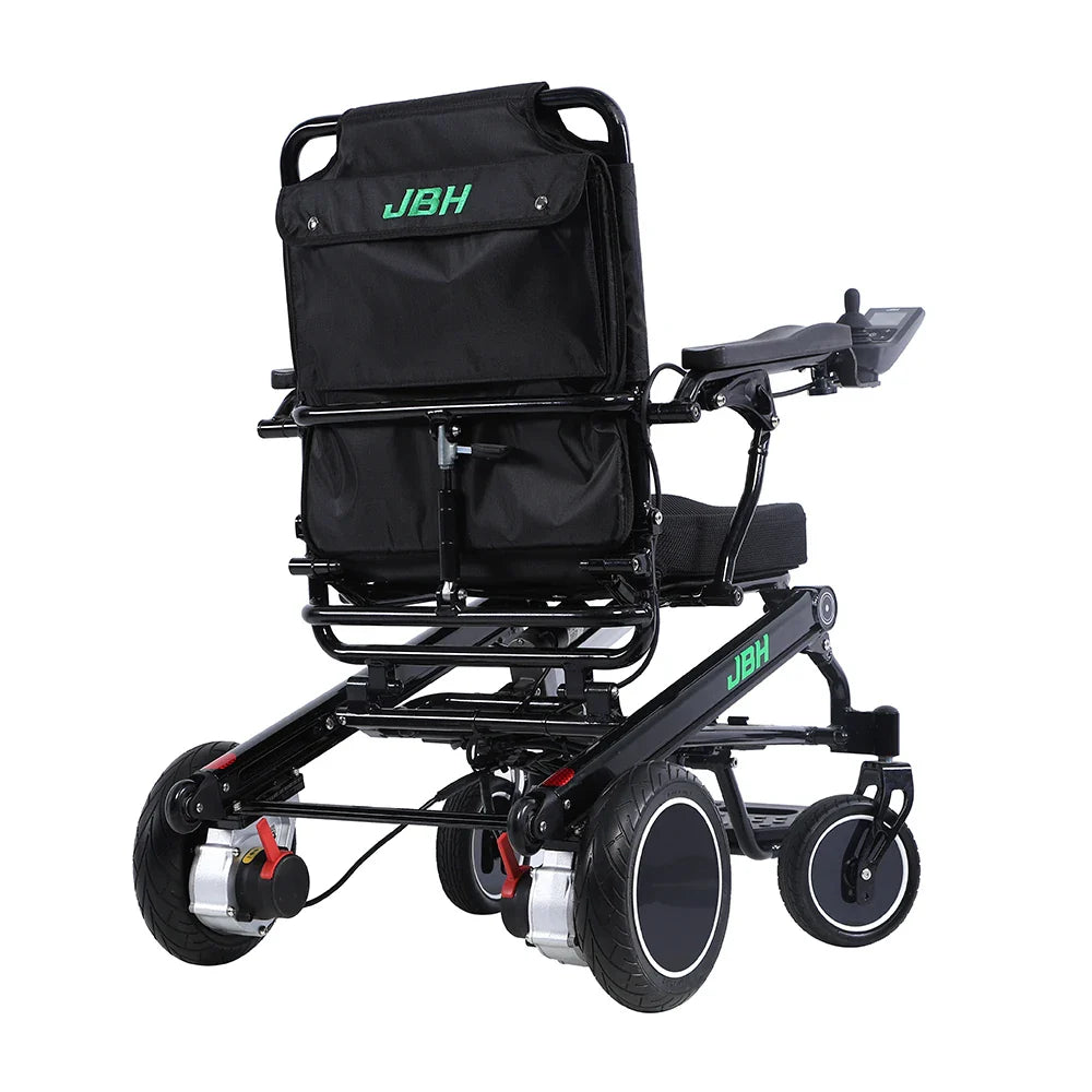 KTX-338707 Lightweight Electric Wheelchair with Remote Folding, 20km Driving Range, 120kg Load Capacity