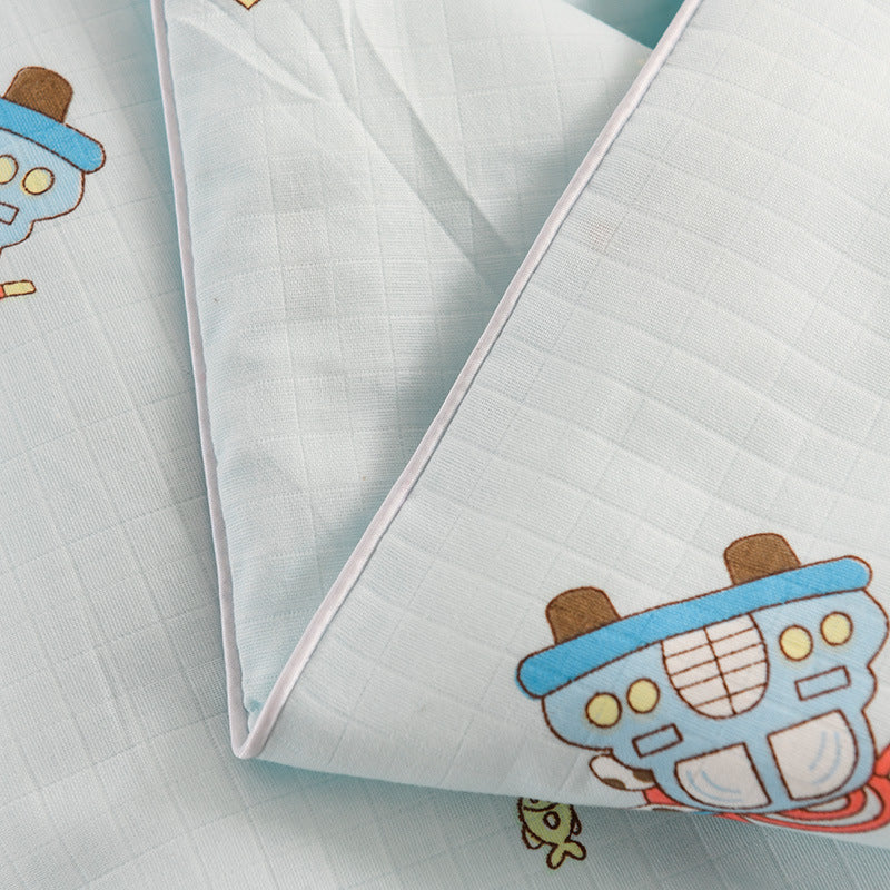 KTX-338835 Cotton Double-Layer Antibacterial Air Conditioning Quilt in Playful Designs