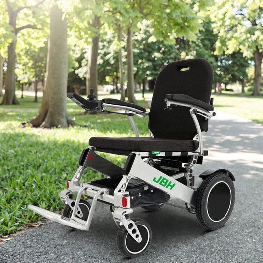 KTX-339859 Lightweight Foldable Electric Wheelchair with Dual Motors and Long-Lasting Battery