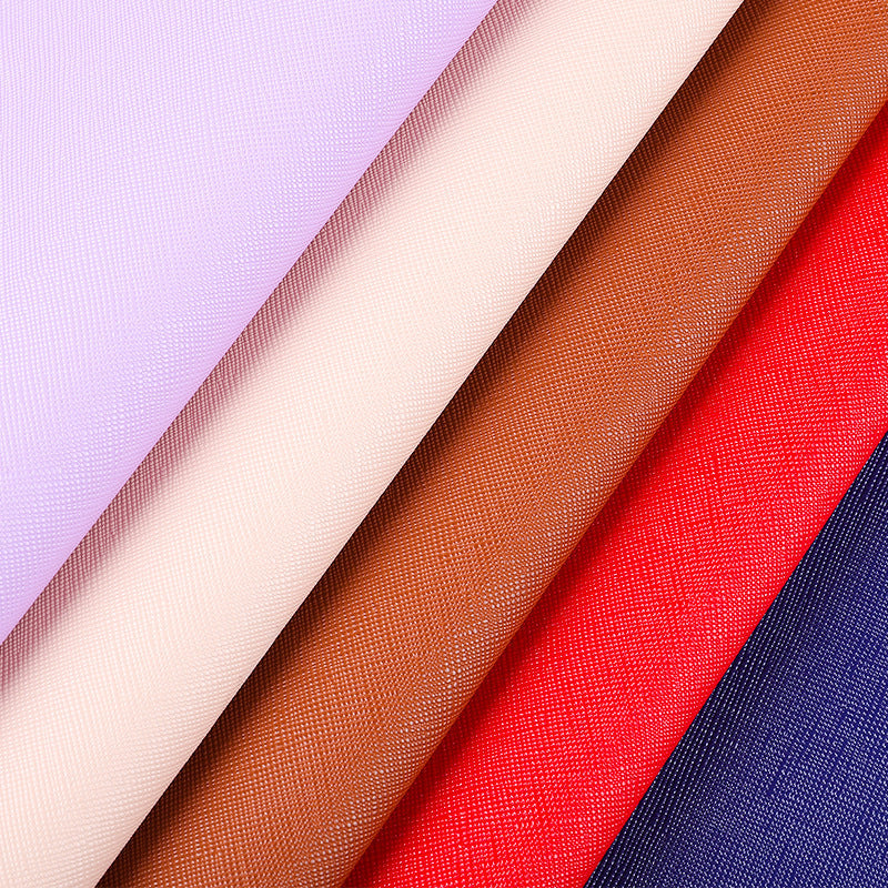 KTX-340819 1.0mm Brushed Bottom PVC Leather Fabric - 140cm Wide Cross Grain for Furniture, Bags, and Belts