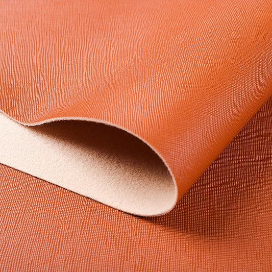 KTX-340819 1.0mm Brushed Bottom PVC Leather Fabric - 140cm Wide Cross Grain for Furniture, Bags, and Belts