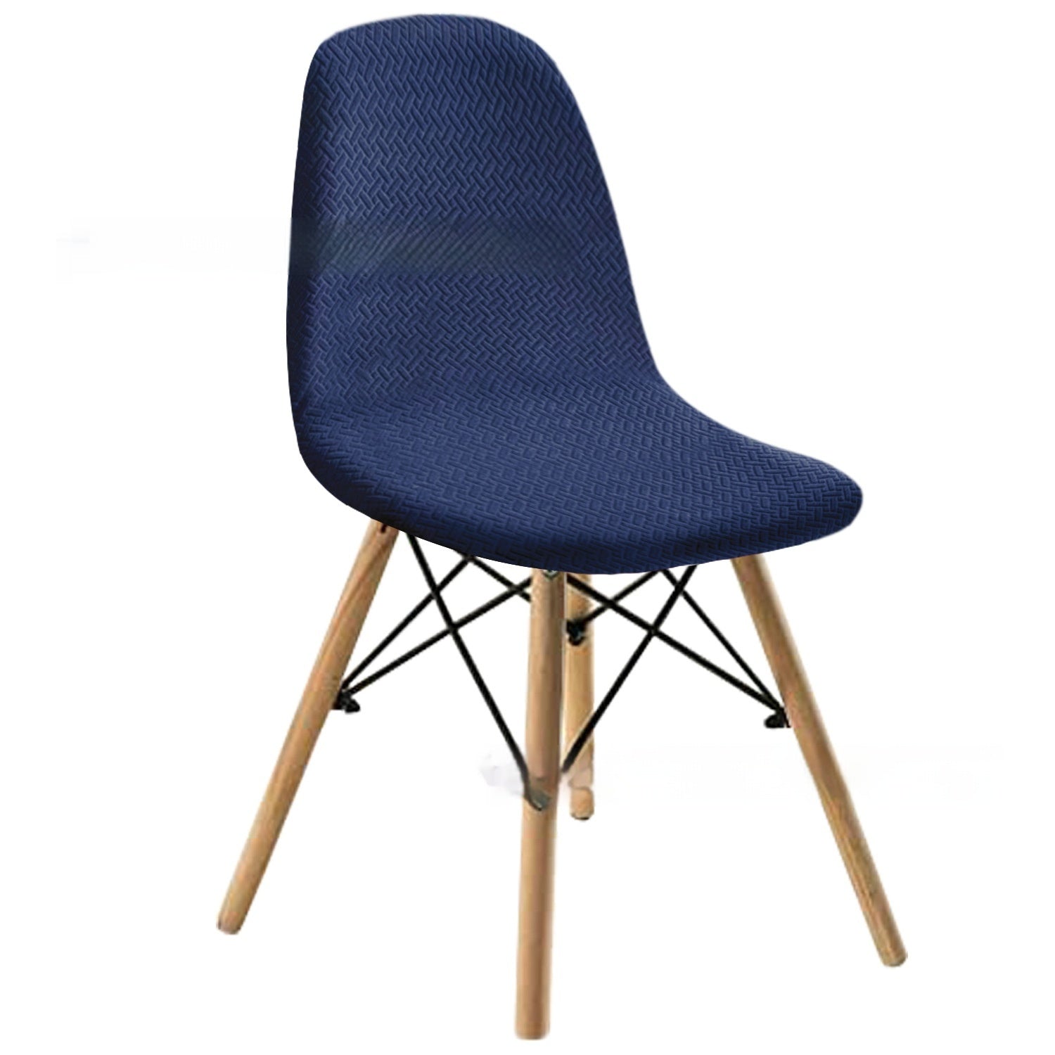 KTX-342035 Long Plaid Jacquard Chair Cover in Modern Geometric Design - Multiple Colors Available