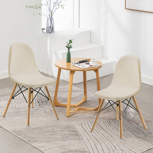 KTX-342035 Long Plaid Jacquard Chair Cover in Modern Geometric Design - Multiple Colors Available