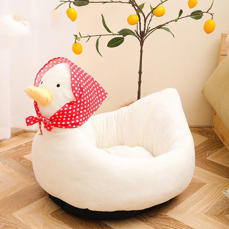 KTX-342419 Cozy Cat Nest with High Resilience Cloud Cotton Filling - Available in Duck and Whale Designs