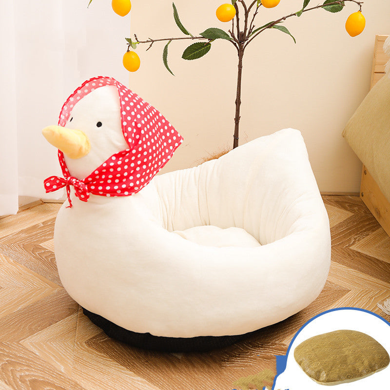 KTX-342419 Cozy Cat Nest with High Resilience Cloud Cotton Filling - Available in Duck and Whale Designs