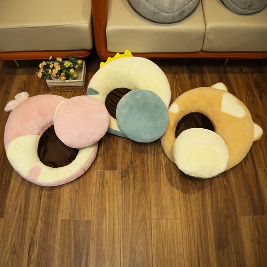 KTX-344275 Plush Animal Shape Lazy Sofa with Thickened Cushion for Comfort