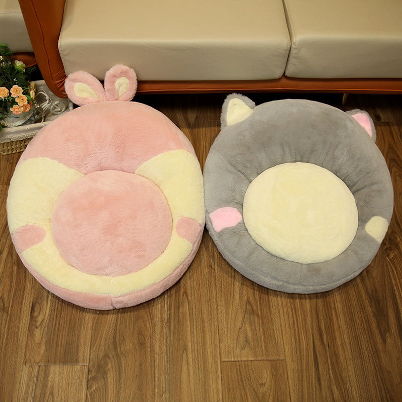 KTX-344275 Plush Animal Shape Lazy Sofa with Thickened Cushion for Comfort