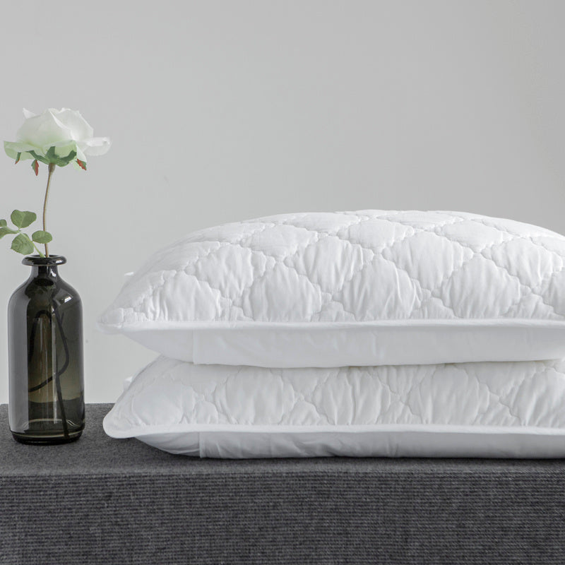 KTX-344915 Antibacterial Pure Cotton Quilted Pillow Protective Cover – Available in Multiple Colors