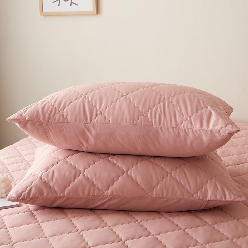 KTX-344915 Antibacterial Pure Cotton Quilted Pillow Protective Cover – Available in Multiple Colors