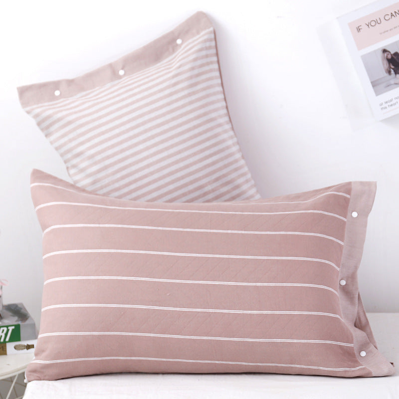 KTX-345491 Three-Layer Soft Cotton Pillowcase in Modern European Style