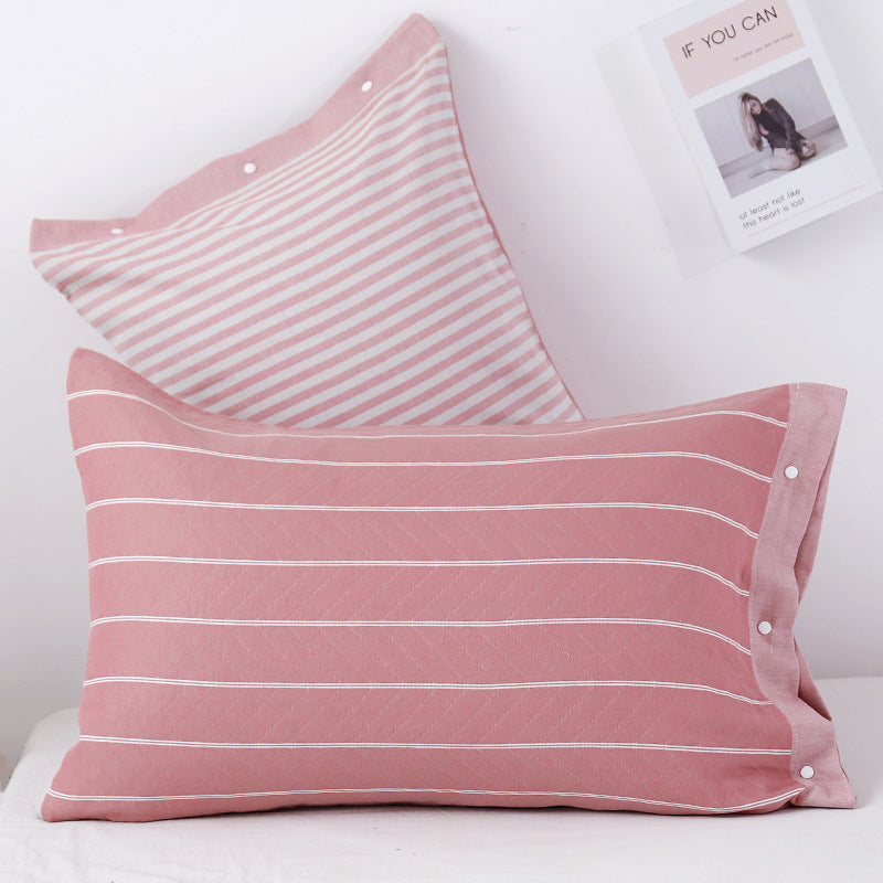 KTX-345491 Three-Layer Soft Cotton Pillowcase in Modern European Style