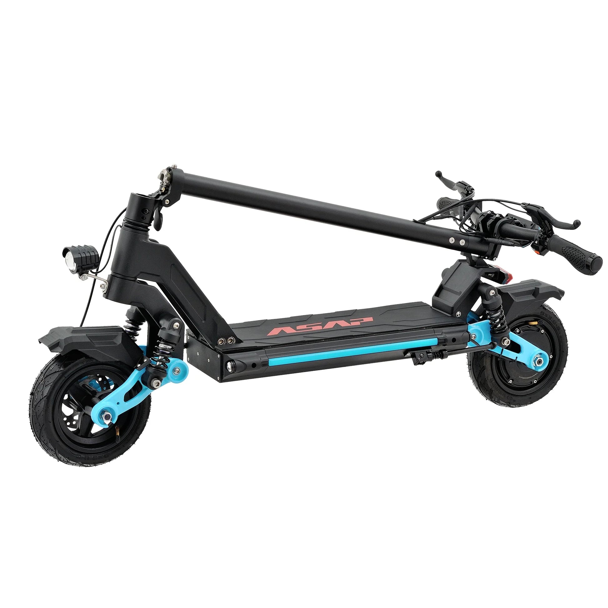 KTX-345939 48V Electric Scooter with Dual Shock Absorption and Front Disc Brake, Foldable, 30-50 Km/h Speed, 10-20 Ah Battery, 30-40 Km Range