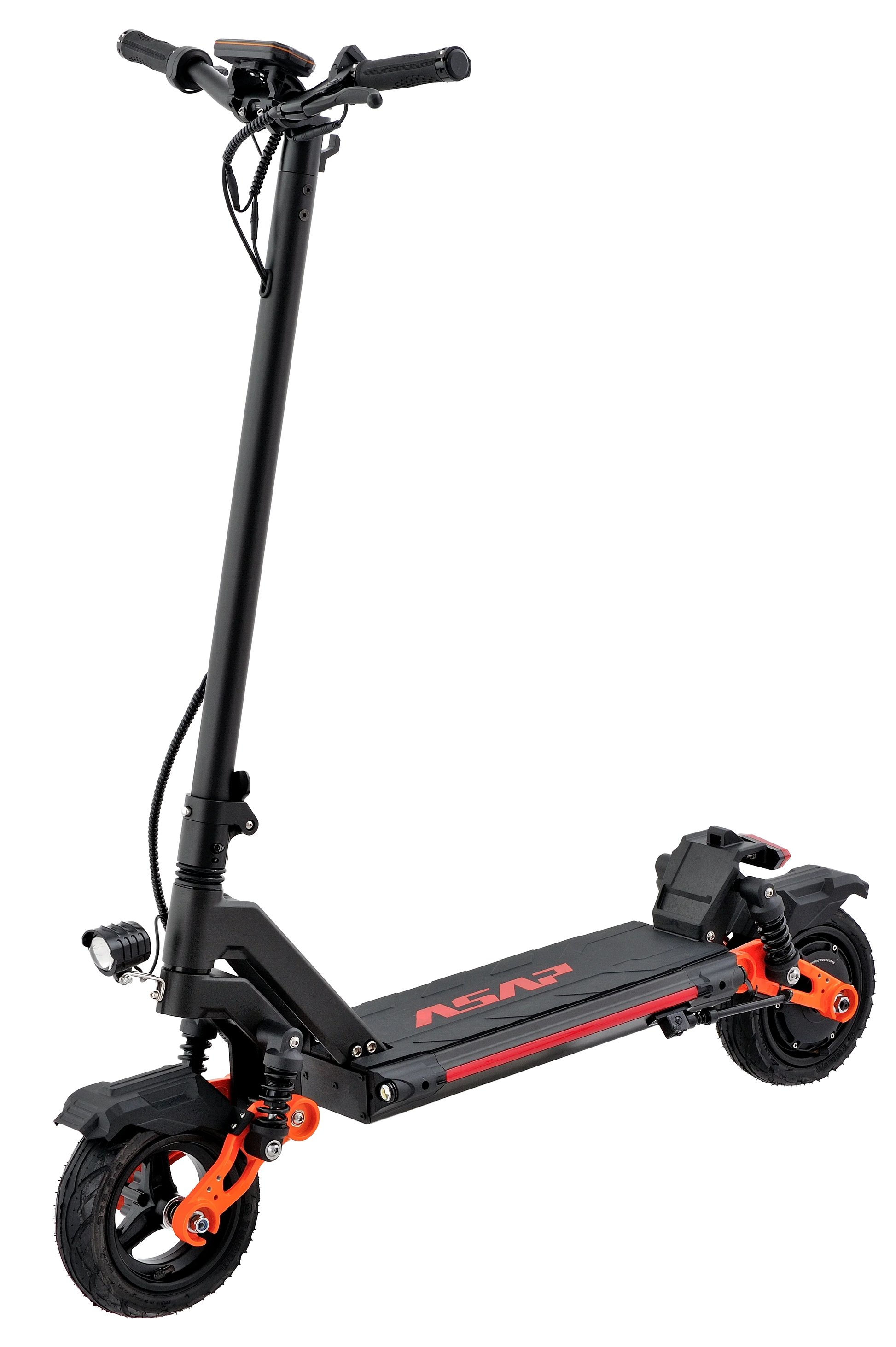 KTX-345939 48V Electric Scooter with Dual Shock Absorption and Front Disc Brake, Foldable, 30-50 Km/h Speed, 10-20 Ah Battery, 30-40 Km Range