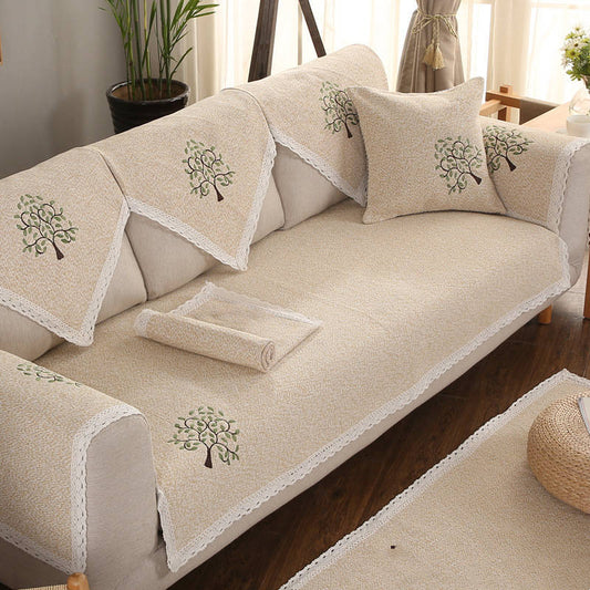 KTX-346643 Modern Minimalist Cotton Linen Cushion Sofa Cover in Various Sizes and Colors