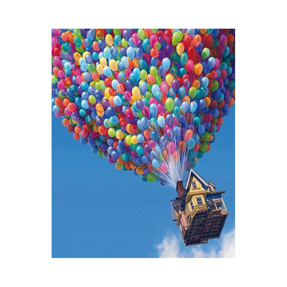 KTX-347667 Digital Canvas Painting - DIY Hot Air Balloon Artwork 40x50cm for Modern Home Décor