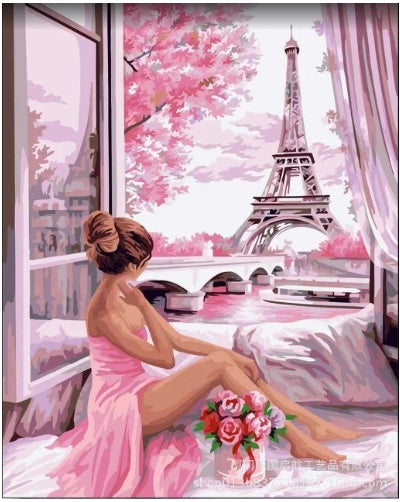 KTX-347667 Digital Canvas Painting - DIY Hot Air Balloon Artwork 40x50cm for Modern Home Décor