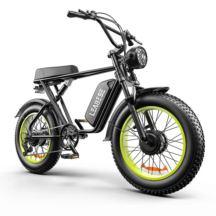 KTX-348819 2000W 23-Inch Fat Tire Electric Bike, 48V 23Ah Lithium Battery, 7-Speed, Disc Brakes, Max Speed 50km/h